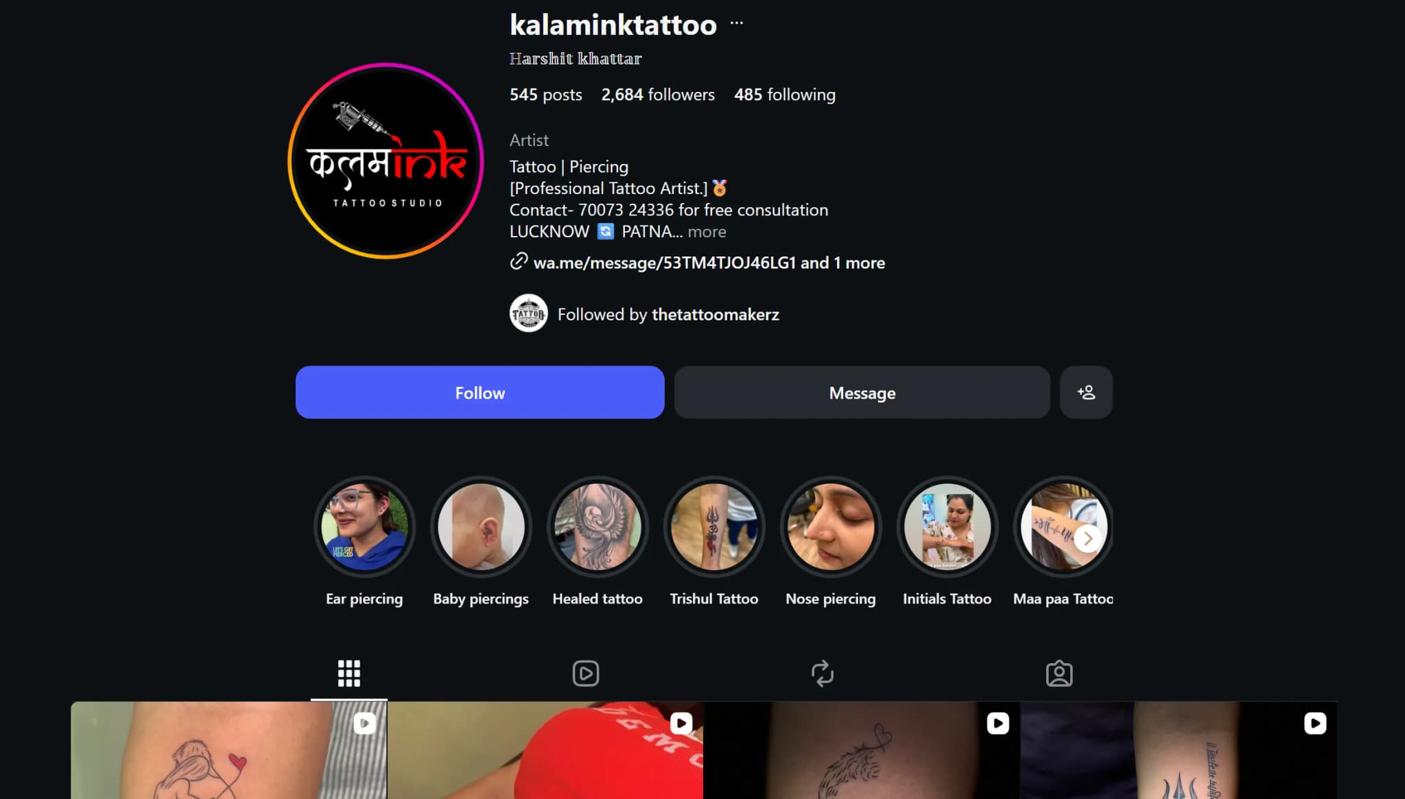 Kalam Ink Tattoo campaign preview