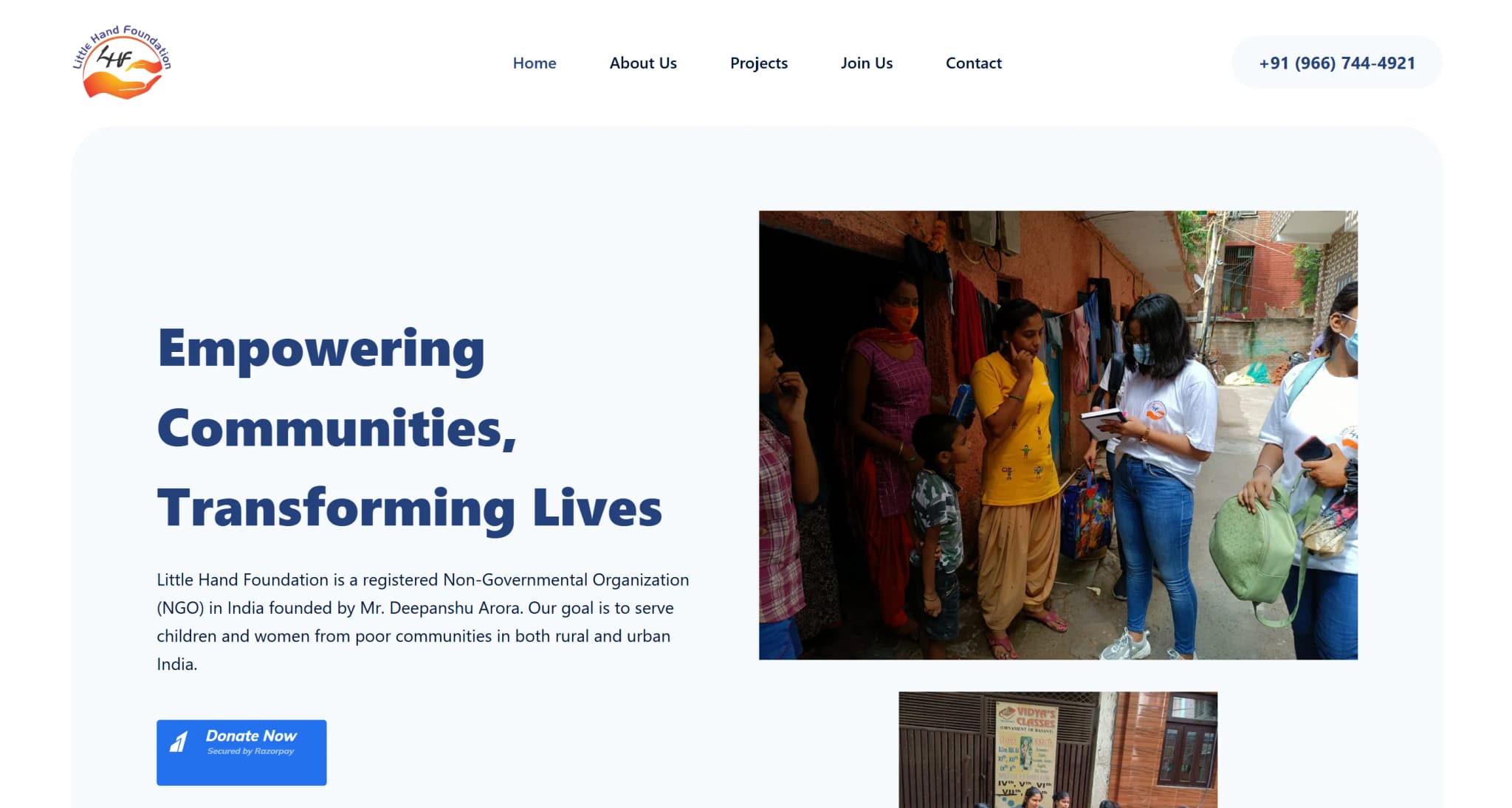 Little Hand Foundation campaign preview