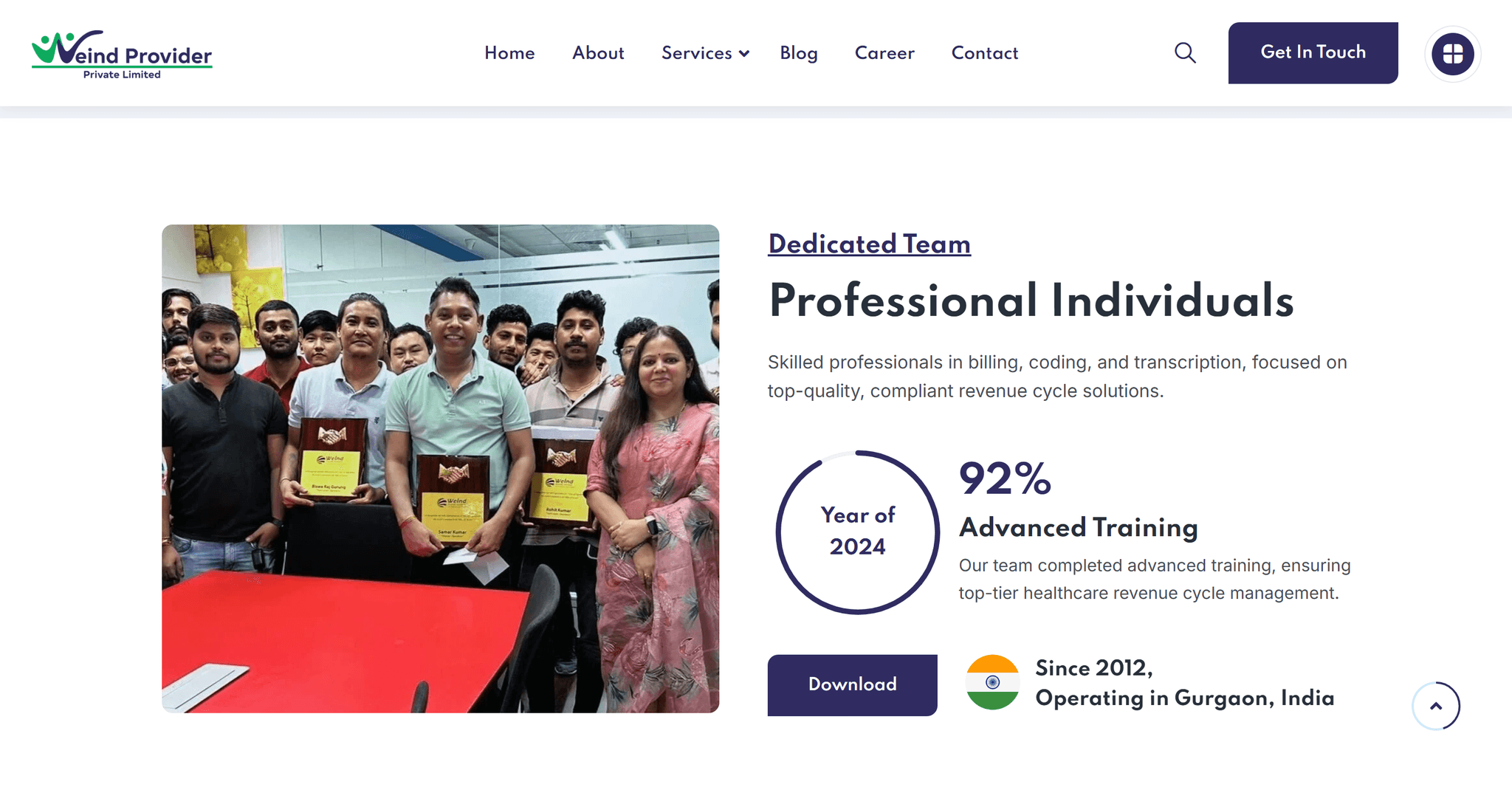 WeInd Provider Solutions digital creative