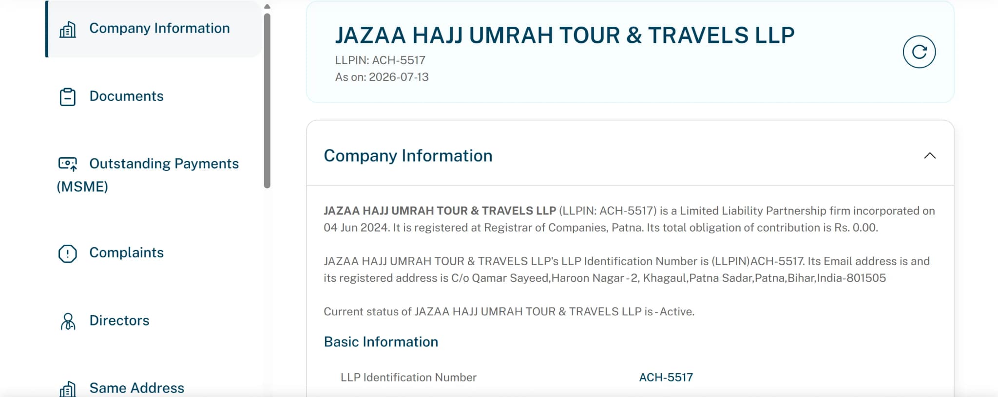 Jazaa Hajj Umrah Travels campaign preview