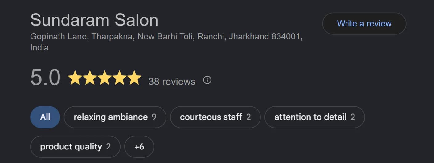 Sundaram Salon digital creative